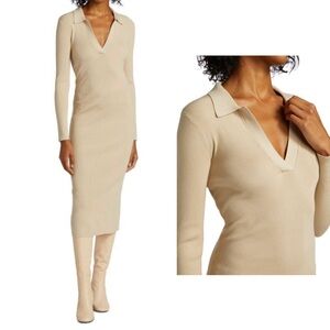 Le Superbe Ribbed Polo‎ Midi-Dress